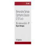 ブリモディン点眼薬　Brimodin-P、ジェネリックアルファガン、ブリモニジン酒石酸0.15％　5